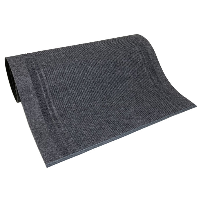 Ebern Designs Light Weight Indoor / Outdoor Slip Resistant Gray Rug